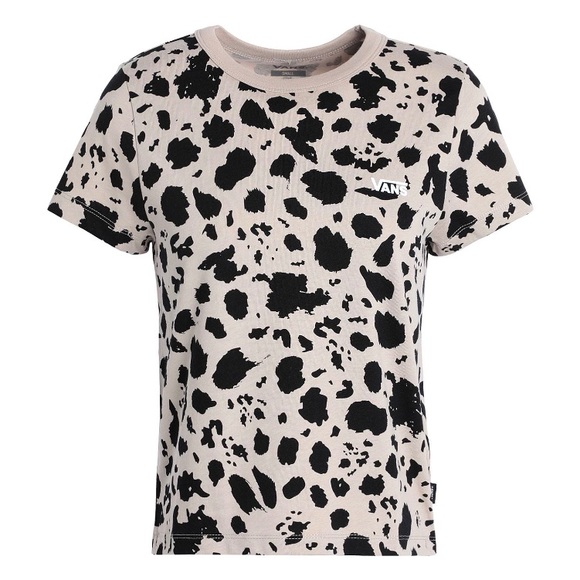 Vans Womens Animal Instinct Mini T-Shirt Cobblestone size S NWT - Picture 4 of 12